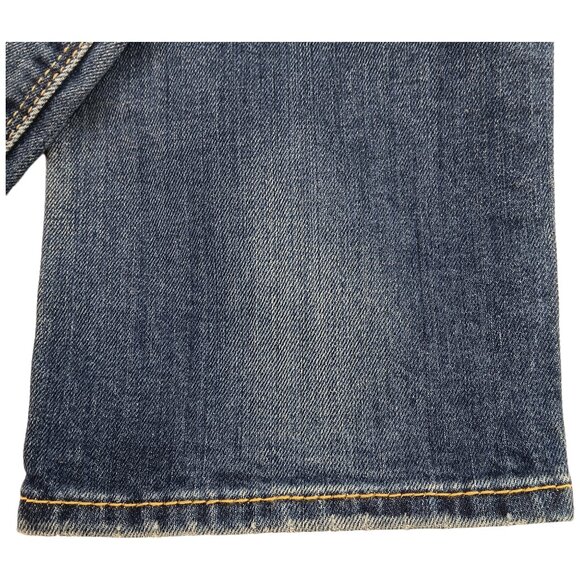 Men's-Levi's Denizen 208 Regular Taper Fit Jeans SIZE 29X32- BLUE-Slight Stretch - Picture 11 of 14